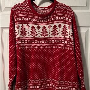 100% Cotton women’s Red and White Christmas Sweater